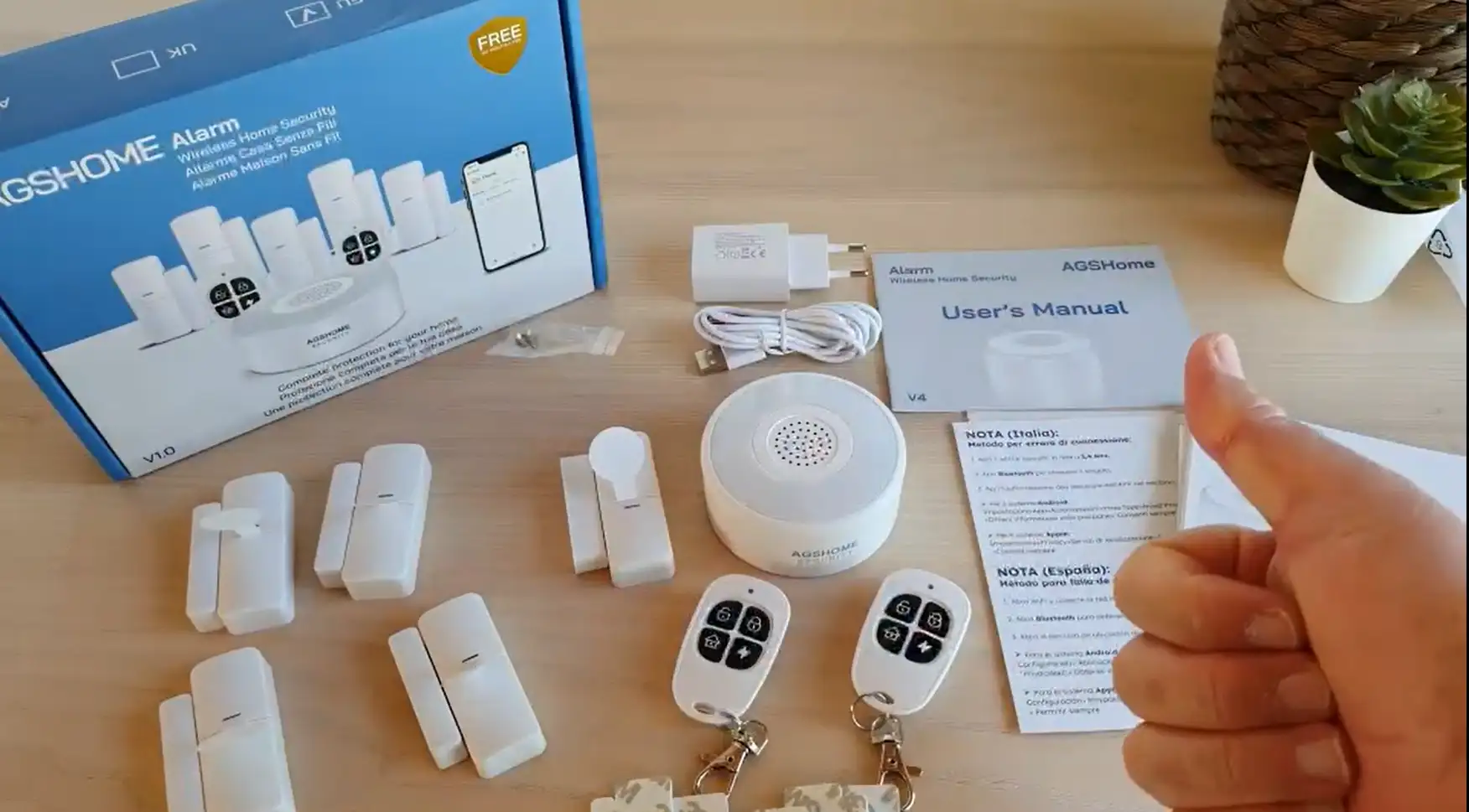 AGSHOME Alarme Maison sans Fil Intelligent WiFi